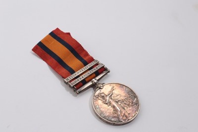 Lot 820 - Queen's South Africa medal with two clasps South Africa 1902 and Cape Colony named to 42851 Corpl: S. S. Smith. 129th Coy. Imp. Yeo.