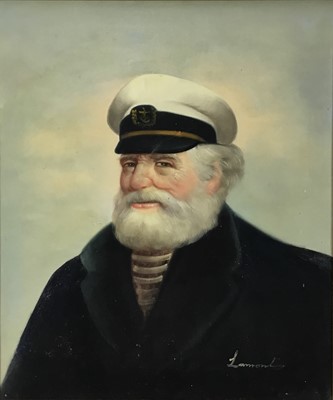 Lot 265 - Oil portrait of a sea captain