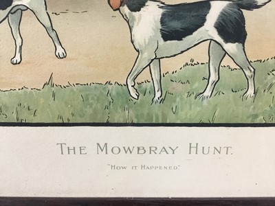 Lot 276 - Victor Venner - The Mowbray Hunt, together with four further hunting prints