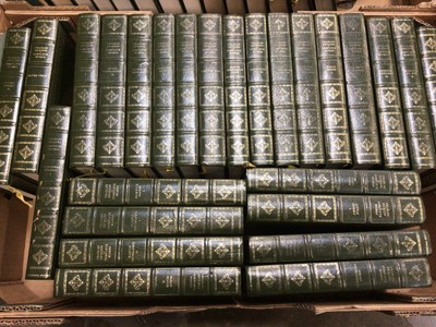 Lot 35 - Two boxes of Heron press books, H.G. Wells, Dickens and others (2 boxes)