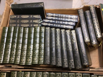 Lot 35 - Two boxes of Heron press books, H.G. Wells, Dickens and others (2 boxes)