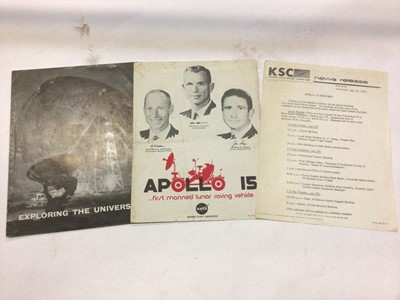 Lot 1400 - Apollo 11 press pack, together with other Apollo mission ephemera