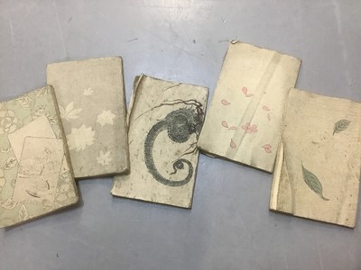 Lot 1733 - Five Japanese Fairytales books circa. 1890 with woodblock illustrations