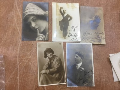 Lot 1402 - Group of early motor racing and music hall postcards