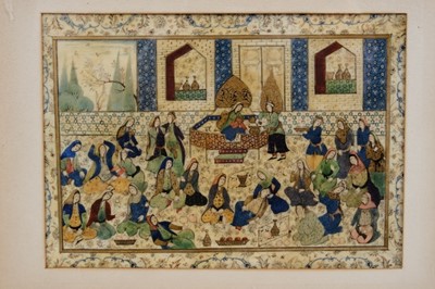 Lot 935 - 19th century Persian painting on ivory