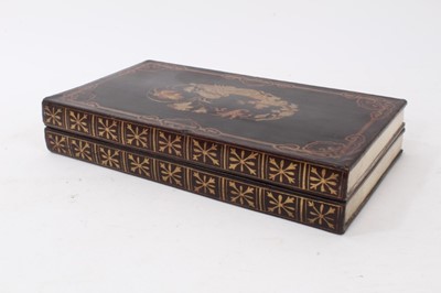 Lot 244 - Late 19th / early 20th century Chinese lacquer counter box in the form of stacked books