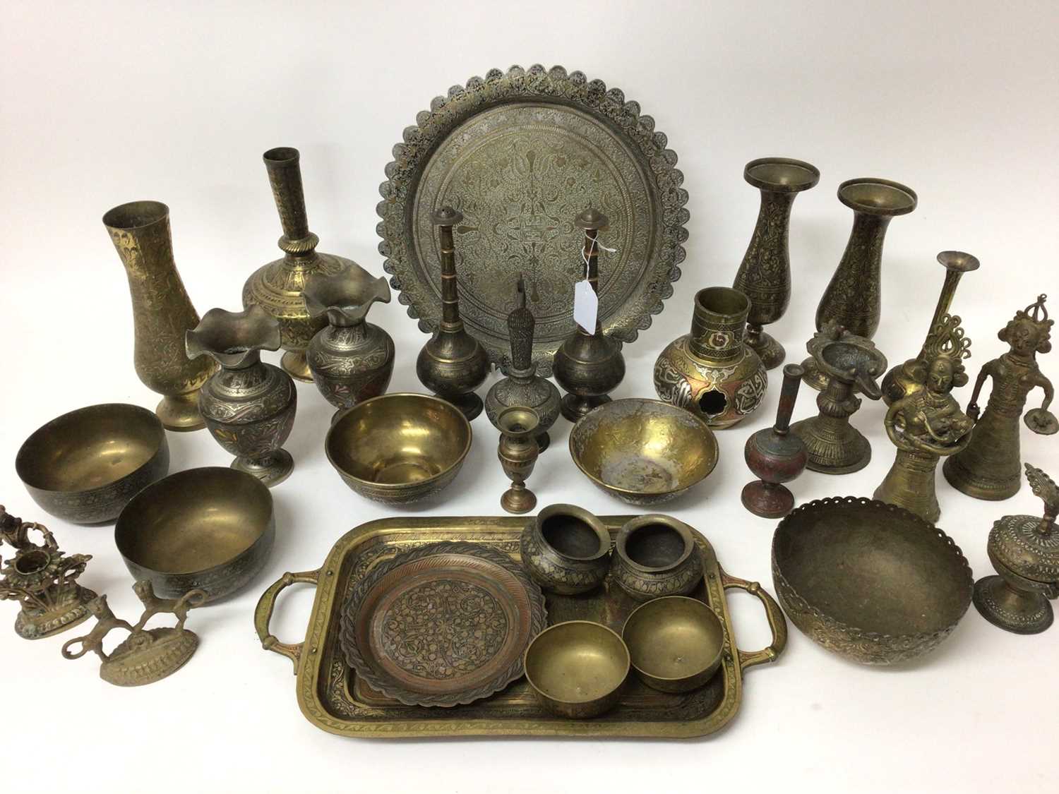 Lot 936 - Collection of Indian and Middle Eastern metalware