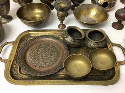 Lot 936 - Collection of Indian and Middle Eastern metalware