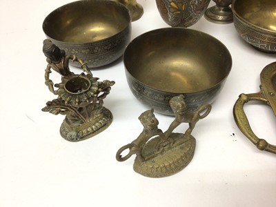 Lot 936 - Collection of Indian and Middle Eastern metalware