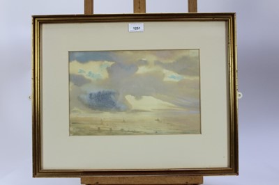 Lot 1251 - Philip Wilson Steer (1860-1942) watercolour - coastal landscape, possibly Whitstable, inscribed verso, 22cm x 33cm, in glazed gilt frame