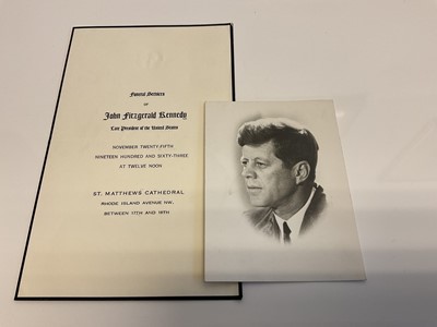 Lot 89 - The Funeral of John Fitzgerald Kennedy Late President of the United States, November 25th 1963, St.Matthews Cathedral, New York