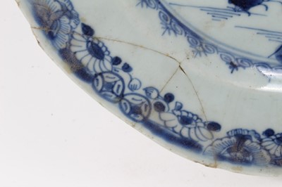 Lot 282 - Collection of Oriental porcelain, including two 18th century Chinese armorial dishes, 18th century blue and white dish, two 19th century blue and white dishes, two Chinese vases and two Japanese di...