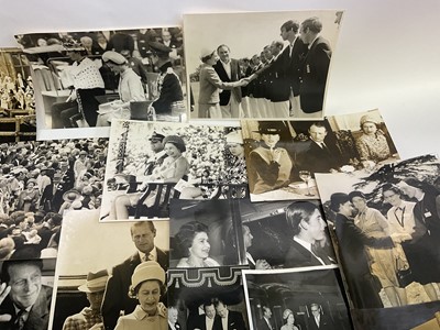 Lot 95 - H.M.Queen Elizabeth II and family, large collection of 1960s, 1970s and 1980s Royal press photographs including state visits, weddings etc (110 plus )