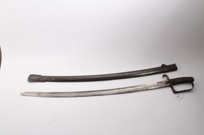 Lot 1003 - Late 19th century Continental cavalry troopers sword