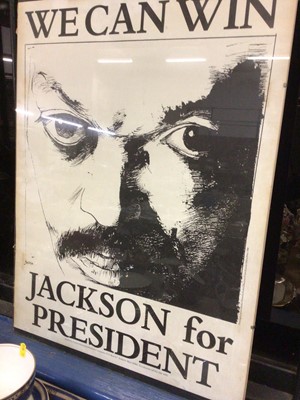 Lot 1626 - Jesse Jackson poster- "We Can Win. Jackson For President"