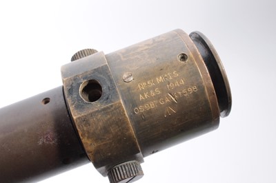 Lot 846 - Second World War British Military issue Periscope / Scope marked No. 51 MK I.S. AK&S 1944, O.S. 987 G.A. No. 7598, 40.5cm overall