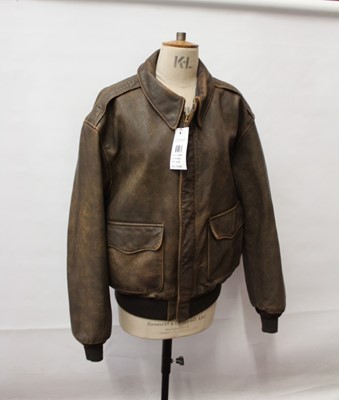 Lot 911 - Good Quality U.S. A-2 Jacket, size Extra Large (XL), manufactured by Cockpit USA, R.R.P. $580.00, in new unworn condition, with original tags