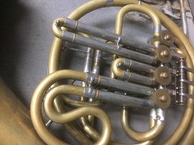 Lot 2207 - French horn in fitted case