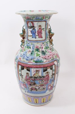 Lot 1179 - Late 19th century Chinese famille rose vase