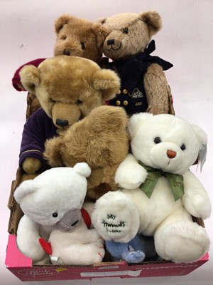 Lot 1753 - Four Harrods Teddy Bears including Millennium Bear plus some other bears.