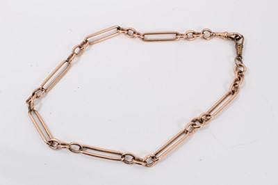 Lot 728 - Victorian 15ct gold watch chain