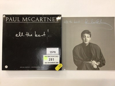 Lot 1579 - Paul McCartney autograph on Special Edition 'All the Best' boxed singles