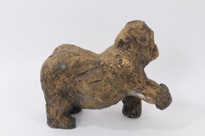 Lot 834 - Bronze figure of a gorilla