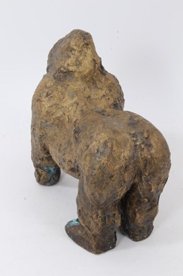 Lot 834 - Bronze figure of a gorilla