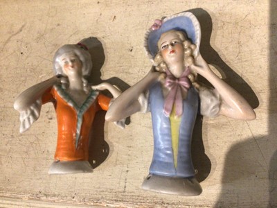 Lot 234 - Old china doll and others