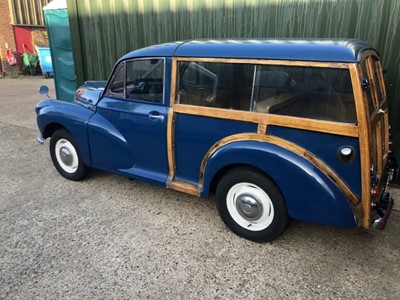 Lot 1984 - 1971 Morris Minor 1000 Traveller, Reg. No. KGK 898K, finished in blue with beige vinyl interior.