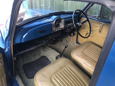 Lot 1984 - 1971 Morris Minor 1000 Traveller, Reg. No. KGK 898K, finished in blue with beige vinyl interior.