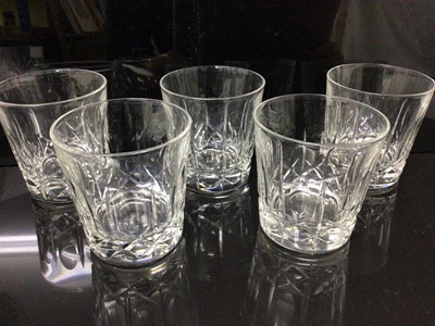 Lot 51 - Collection of 18 cut glass tumblers to include Thomas Webb, Edinburgh Crystal and others