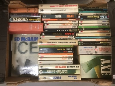 Lot 1731 - Ed McBain crime fiction, 82 titles in 2 boxes