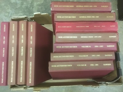 Lot 112 - Collecting and Reference including 2 boxes of Book auction records, 2 further boxes of reference  and  auction catalogues