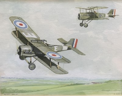 Lot 278 - Three framed RAF watercolours by Bill Austin