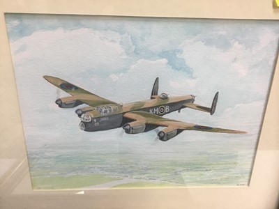 Lot 278 - Three framed RAF watercolours by Bill Austin