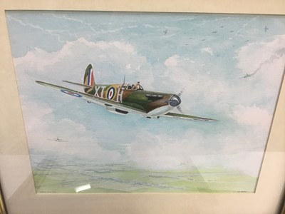 Lot 278 - Three framed RAF watercolours by Bill Austin