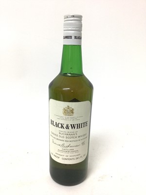 Lot 24 - Black & White, Buchanan's Choice Old Scotch Whisky, screw top, 70 proof, 26 2/3 fl. ozs, one bottle
