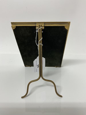 Lot 64 - Good quality antique gilt metal photograph frame frame with acanthus leaf borders, 17cm x 13.5cm overall