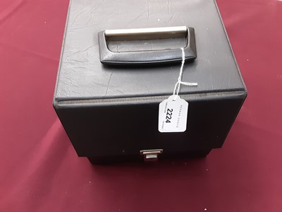 Lot 447 - Vintage case of single records including Elvis Presley 45-POP 359 (silver x 2), Eddie Cochran (Tri 45 HL U 8386), Billy Ward and the Dominoes (RE V 1114), Dion and the Belmonts, Danny and the Junio...