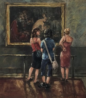 Lot 191 - Lynette Singers (contemporary), pastel, Uffizi Gallery