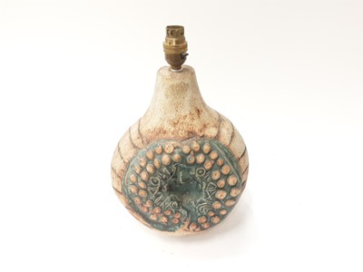 Lot 1269 - Bernard Rooke pottery lamp