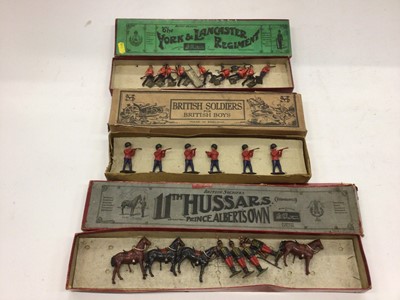 Lot 1802 - Britain two boxed items York and Lancaster Regiment, 11th Hussars, plus SM British Soldiers for British Boys plus some unboxed models