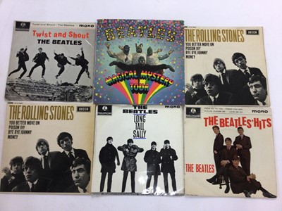 Lot 2317 - 7" vinyl records, 75 collectors E.P's, including The Beatles, Elvis Presley, Bill Haley etc