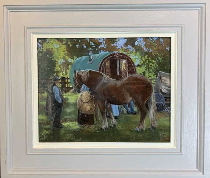 Lot 48 - Malcolm Cudmore SAA oil on board - The Last of the Afternoon, 42.5cm x 49cm framed