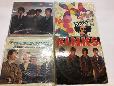 Lot 2242 - Twenty Kinks LP's including NPL 18096, NPL 18149 and NPL 18112. Most of the vinyls are VG to Ex.