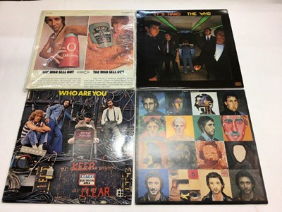 Lot 2250 - Sixteen Who and related LP's including "A Quick One" (on Reaction), Tommy and Quadrophenia, Most vinyl grades at VG to Ex.