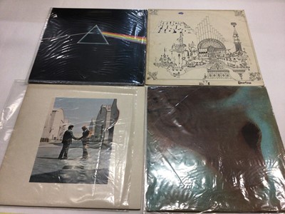 Lot 2252 - Eleven Pink Floyd LP's including Dark Side of the Moon, Animals, Meddle, Wish you were here and Relics. most of the vinyls are in Ex condition.
