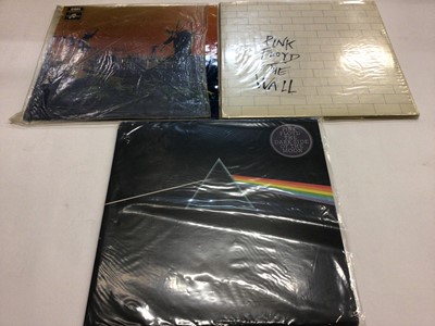 Lot 2252 - Eleven Pink Floyd LP's including Dark Side of the Moon, Animals, Meddle, Wish you were here and Relics. most of the vinyls are in Ex condition.