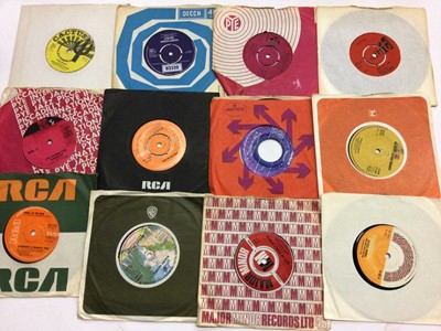 Lot 2281 - Mixed selection of single records including Rolling Stones, The Creation, Duster Bennett, Sean Buckley and the Breadcrumbs, Bean Brummell, Shoes, Cryin Shames, Skatalites, Winston G, Sorrows, Druid...